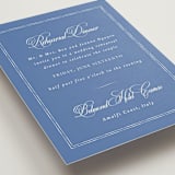 "Amalfi Blue" - Rehearsal Dinner Cards in Blue Mist by Design Lotus - Detail