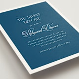 "Hilton" - Rehearsal Dinner Cards in Ocean by Kelly Schmidt - Detail