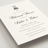 "Chic Union" - Rehearsal Dinner Cards in Mystic Raven by Cass Loh - Detail