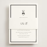 "Chic Union" - Rehearsal Dinner Cards in Mystic Raven by Cass Loh - Assembled with Belly Band