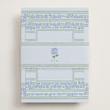 "Hydrangea Vines" - Rehearsal Dinner Cards in Coastal by Madhvi Samimi - Assembled with Belly Band