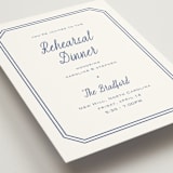 "Deluxe" - Rehearsal Dinner Cards in Blueberry by Carolyn MacLaren - Detail