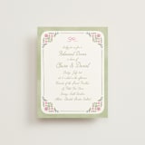 "Folk Garden" - Rehearsal Dinner Cards in Garden by Creo Study - Front