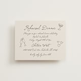 "Felicity" - Rehearsal Dinner Cards in Vintage by Kelly Watkins - Front
