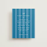"The Emma" - Rehearsal Dinner Cards in Cerulean by Kristie Kern - Front