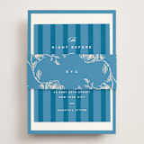 "The Emma" - Rehearsal Dinner Cards in Cerulean by Kristie Kern - Assembled with Belly Band
