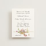 "Barolo" - Rehearsal Dinner Cards in Deep Blush by Pati Cascino - Front