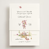 "Barolo" - Rehearsal Dinner Cards in Deep Blush by Pati Cascino - Assembled with Belly Band
