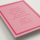 "Maximalist Poppies" - Rehearsal Dinner Cards in Flamingo by Morgan Kendall - Detail