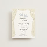 "Birds of Paradise" - Rehearsal Dinner Cards in Cloud by Helena Vitto - Front
