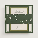 "Emerson" - Rehearsal Dinner Cards in Evergreen by Kelly Watkins - Assembled with Belly Band