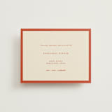 "Borders" - Rehearsal Dinner Cards in Cherry by Ani Somi - Front