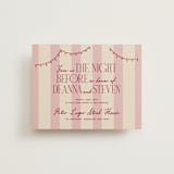 "Thompson" - Rehearsal Dinner Cards in Rose by Jennifer Lew - Front