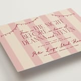 "Thompson" - Rehearsal Dinner Cards in Rose by Jennifer Lew - Detail