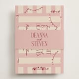 "Thompson" - Rehearsal Dinner Cards in Rose by Jennifer Lew - Assembled with Belly Band