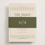 "Soria" - Rehearsal Dinner Cards in Meadow by Melanie Kosuge - Assembled with Belly Band