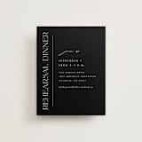 "Modern Monogram" - Rehearsal Dinner Cards in Ecru by Erica Krystek - Front