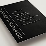 "Modern Monogram" - Rehearsal Dinner Cards in Ecru by Erica Krystek - Detail