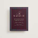 "sophisticate" - Rehearsal Dinner Cards in Plum by Owl and Toad - Front