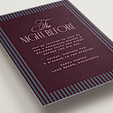 "sophisticate" - Rehearsal Dinner Cards in Plum by Owl and Toad - Detail