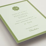 "dewberry" - Rehearsal Dinner Cards in Forest by Sara Hicks Malone - Detail
