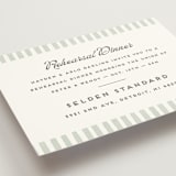 "Penumbra" - Rehearsal Dinner Cards in Garden by Snow and Ivy - Detail