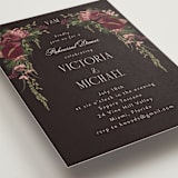 "Romantics" - Rehearsal Dinner Cards in Merlota by Susan Moyal - Detail