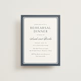"Ariah" - Rehearsal Dinner Cards in French Blue by Jennifer Postorino - Front