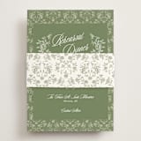 "Vintage Garden" - Rehearsal Dinner Cards in Forest by Sherley Ferreira - Assembled with Belly Band