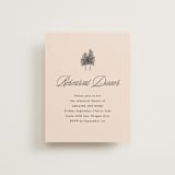 "Arboretum" - Rehearsal Dinner Cards in Almond by Morgan Kendall - Front