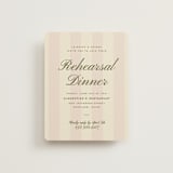 "hayden" - Rehearsal Dinner Cards in Blush by Ellen Schlegelmilch - Front