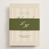 "hayden" - Rehearsal Dinner Cards in Blush by Ellen Schlegelmilch - Assembled with Belly Band