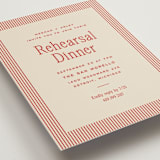 "cherry" - Rehearsal Dinner Cards in Cherry by Ellen Schlegelmilch - Detail