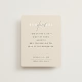 "True North" - Rehearsal Dinner Cards in Olive You More by Design Lotus - Front