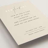 "True North" - Rehearsal Dinner Cards in Olive You More by Design Lotus - Detail