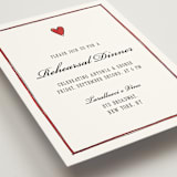 "Two Hearts" - Rehearsal Dinner Cards in Lily by Pati Cascino - Detail