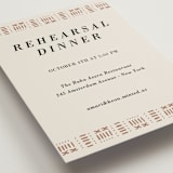 "Amari" - Rehearsal Dinner Cards in Ivory by Oma N. Ramkhelawan - Detail