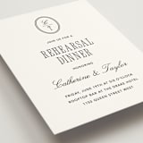 "Formal Minimalist" - Rehearsal Dinner Cards in Silk by Kelly Schmidt - Detail