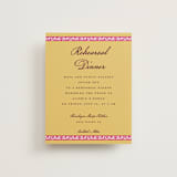 "Mughal Gardens" - Rehearsal Dinner Cards in Ivory by Sherley Ferreira - Front