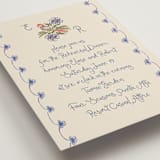 "Artisan Wedding" - Rehearsal Dinner Cards in Sea by Chris Griffith - Detail