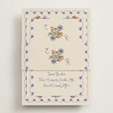 "Artisan Wedding" - Rehearsal Dinner Cards in Sea by Chris Griffith - Assembled with Belly Band