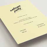 "Courthouse" - Rehearsal Dinner Cards in Butter by Studio Suku - Detail