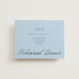 "Tarte Tatin" - Rehearsal Dinner Cards in Sky by Blustery August - Front
