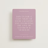 "Lavender Dreams" - Rehearsal Dinner Cards in Lilac Dreams by Design Lotus - Front