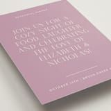 "Lavender Dreams" - Rehearsal Dinner Cards in Lilac Dreams by Design Lotus - Detail