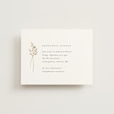 "Wildflower" - Foil-Pressed Rehearsal Dinner Cards in Cotton by Jennifer Postorino - Front