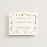 "Canopy" - Foil-Pressed Rehearsal Dinner Cards in Ivy by Everett Paper Goods - Front