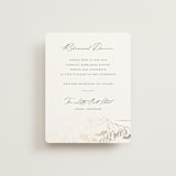 "Peaks" - Foil-Pressed Rehearsal Dinner Cards in Hunter by Sarah Brown - Front