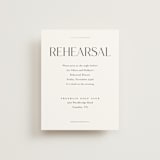"Idyllic" - Foil-Pressed Rehearsal Dinner Cards in Sugar by Jessica Williams - Front