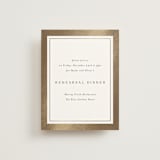 "Bianca" - Foil-Pressed Rehearsal Dinner Cards in Sugar by Jessica Williams - Front